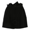Yohji Yamamoto Asymmetric-edge Shorts In Black