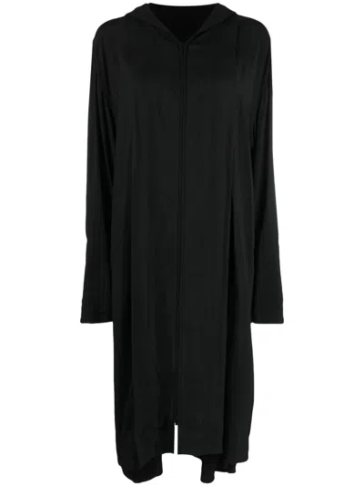 YOHJI YAMAMOTO ASYMMETRIC HOODED COAT