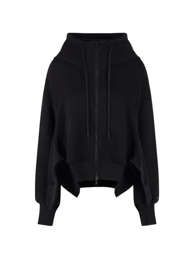 Yohji Yamamoto Asymmetric Hoodie In Black
