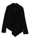 Yohji Yamamoto Asymmetric Jacket In Black