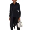 Yohji Yamamoto Asymmetric Long Blouse In Black