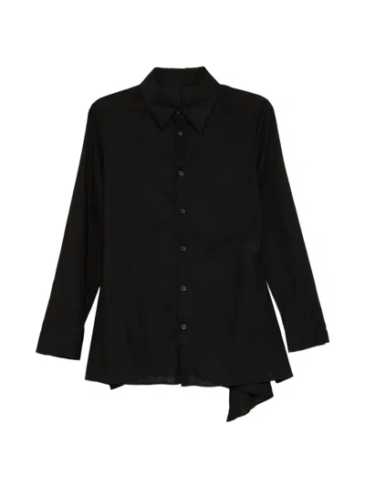 Yohji Yamamoto Asymmetrisches Hemd In Black