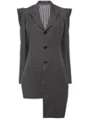 Yohji Yamamoto Asymmetrischer Blazer In Grau