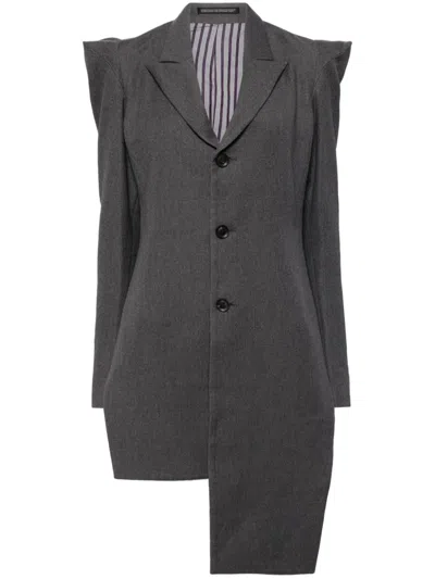 YOHJI YAMAMOTO ASYMMETRIC SINGLE-BREASTED BLAZER 