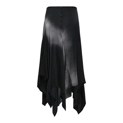 Yohji Yamamoto Asymmetric Skirt In Black
