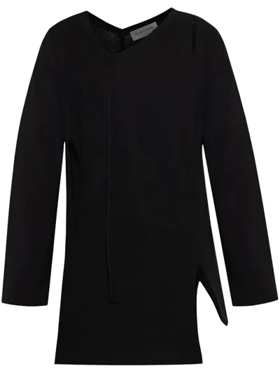 Yohji Yamamoto Asymmetric T-shirt In Black