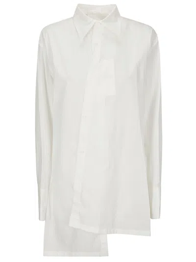 YOHJI YAMAMOTO YOHJI YAMAMOTO ASYMMETRIC WHITE SHIRT