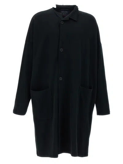 Yohji Yamamoto Asymmetrical Collar Cardigan Sweaters And Cardigans Black