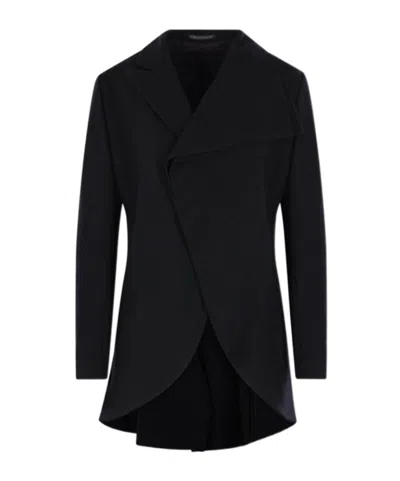 Yohji Yamamoto Asymmetrical Jacket In Black