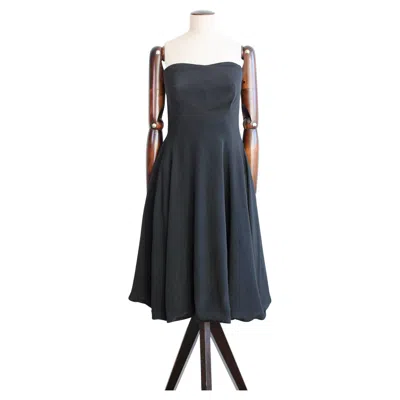 Pre-owned Yohji Yamamoto Autumn/winter 2007 Black Silk Bustier Dress