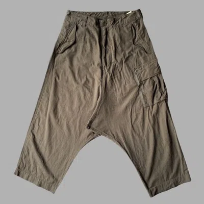 Pre-owned Yohji Yamamoto Aw04 Cargo Drop Crotch Pants In Green