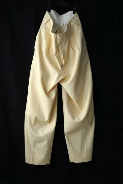 Pre-owned Yohji Yamamoto Aw98 Trousers In Sand