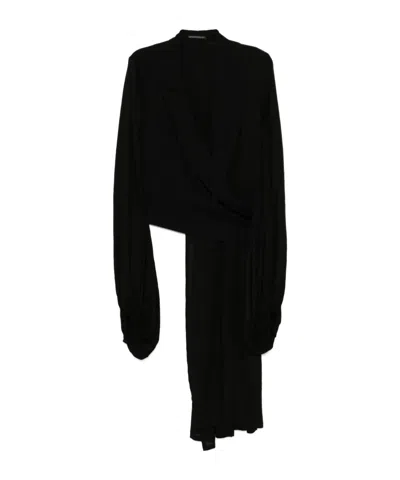 YOHJI YAMAMOTO BALLOON SLEEVE WRAP JACKET