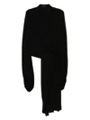 Yohji Yamamoto Balloon-sleeves Wrap Blazer In Black