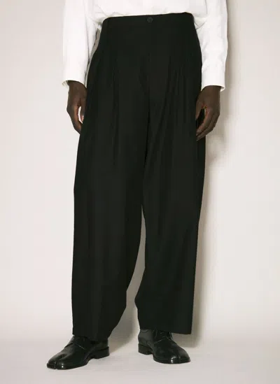 Yohji Yamamoto Balloon Twill Pants In Black