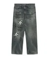 Yohji Yamamoto Blue Neighborhood Edition Savage Denim Dp Basic Jeans In Black