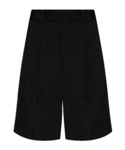 Yohji Yamamoto Belt-loop Shorts In Black