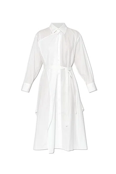 Yohji Yamamoto Cross-over Dress In White