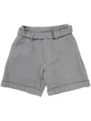 Yohji Yamamoto Belted Shorts In Grey