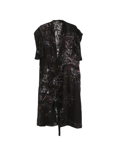 Yohji Yamamoto Belted-fastening Gilet In Black