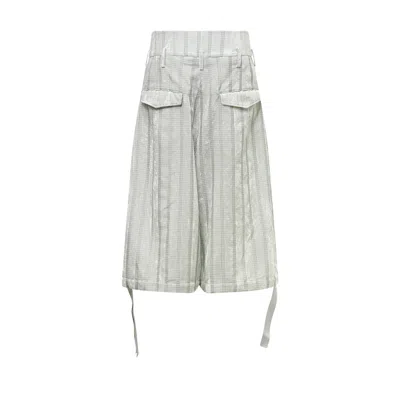 Yohji Yamamoto Bermuda Pants In Blue