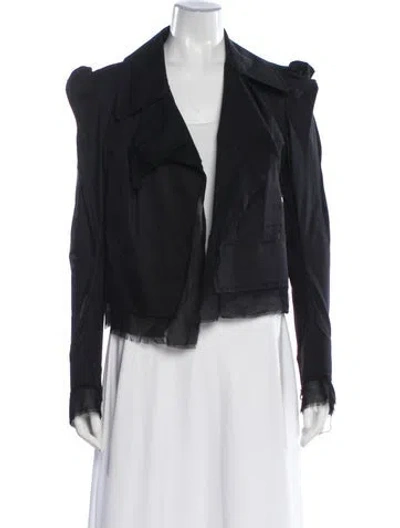 Pre-owned Yohji Yamamoto Biker Jacket In Black