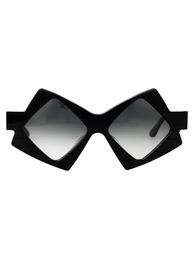 Yohji Yamamoto Black Acetate Sunglasses