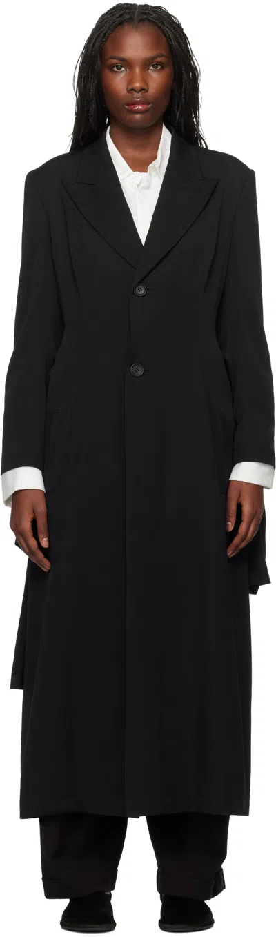 Yohji Yamamoto Black Box Slv Long Jacket In 1 Black