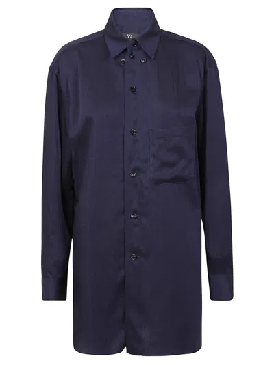 YOHJI YAMAMOTO YOHJI YAMAMOTO BLACK BUTTON-DOWN SHIRT WITH CLASSIC COLLAR