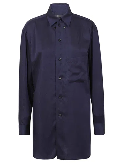 YOHJI YAMAMOTO BLACK BUTTON-DOWN SHIRT WITH CLASSIC COLLAR