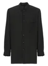 Yohji Yamamoto Black Cm Cellulose Lawn Standard Oversize Shirt In Gray