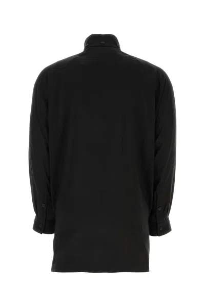 Yohji Yamamoto Black Cellulose Shirt