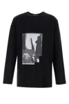 Yohji Yamamoto Graphic-print Long-sleeve T-shirt In Black