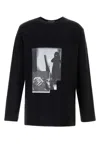 Yohji Yamamoto Graphic-print Long-sleeve T-shirt In Black