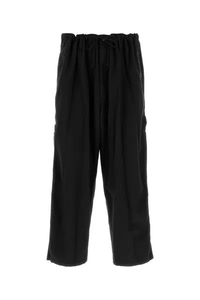 YOHJI YAMAMOTO BLACK COTTON PANT