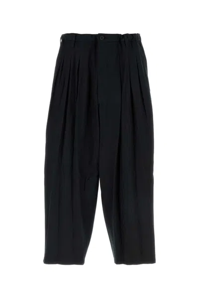 YOHJI YAMAMOTO BLACK COTTON PANT