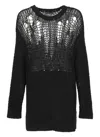 Yohji Yamamoto Long-sleeved Openwork Sweater
