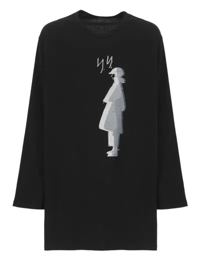 Yohji Yamamoto Man Black T-shirts & Tank Tops