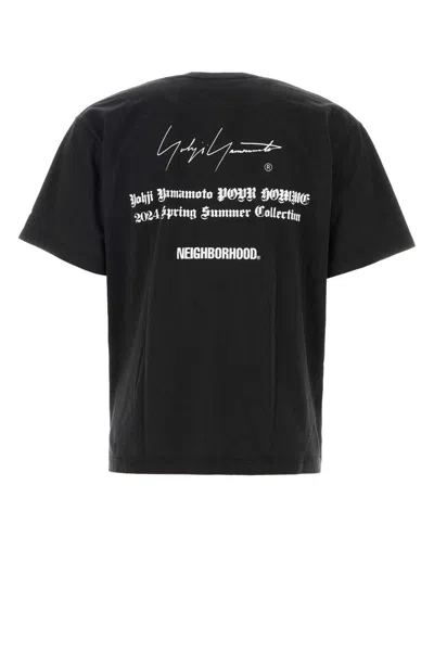 Yohji Yamamoto Black Cotton  X Neighborhood T-shirt In Grey