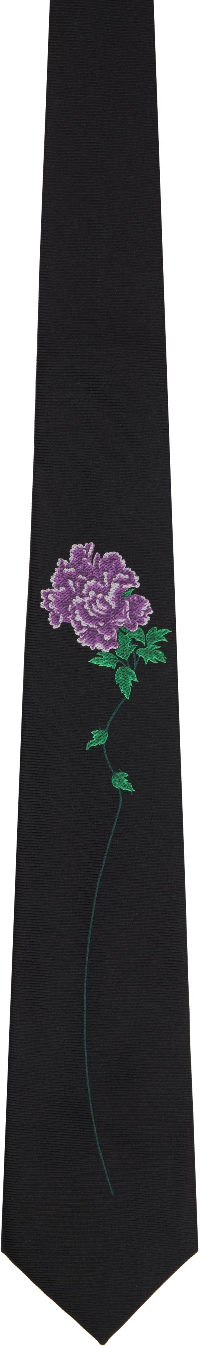 Yohji Yamamoto Black Derby Tie