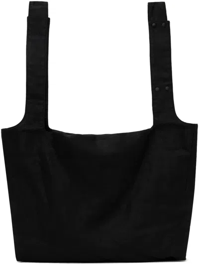 Yohji Yamamoto Black Discord Dot Tote In 2 Black