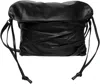 Yohji Yamamoto ブラック ドレープ ショルダーバッグ In Black