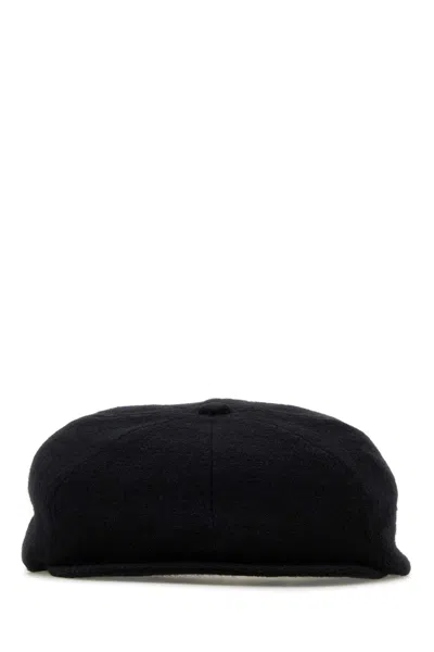 Yohji Yamamoto Black Gabardine Hat