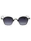 Yohji Yamamoto Black Gun Brushed Metal Sunglasses