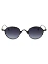 Yohji Yamamoto Black Gun Brushed Metal Sunglasses