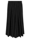 Yohji Yamamoto Pleated Trousers With Button And Belt Loops In Black