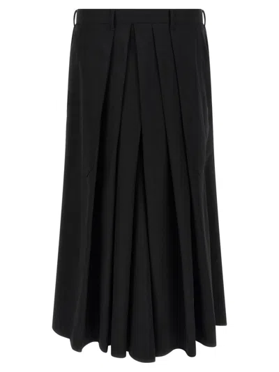 YOHJI YAMAMOTO BLACK HAKAMA PANTS