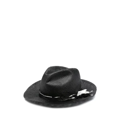 Yohji Yamamoto Fedora Hat In Black