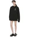 Yohji Yamamoto Black Hoodie With Patch In Black