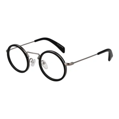 YOHJI YAMAMOTO BLACK MEN GLASSES FRAME